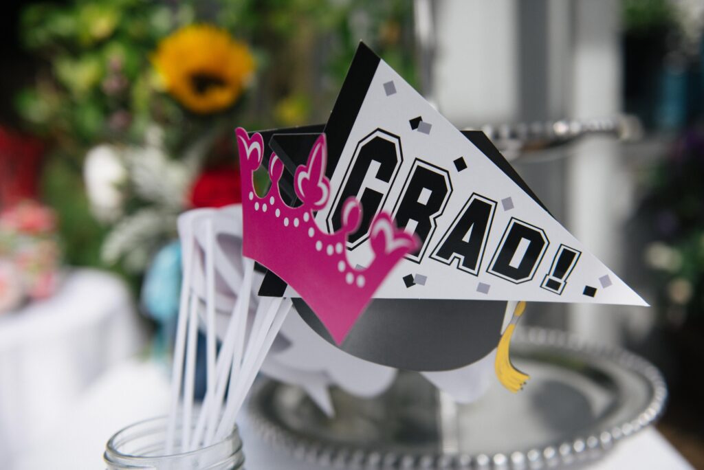 Capture the Moment with a Graduation Photo Booth in MA Open-air selfie booth setup for a high school graduation party in MA
